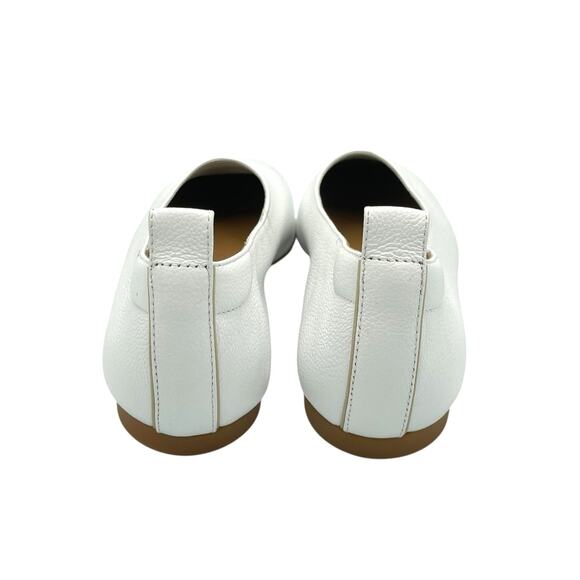 Everlane NEW White Leather Day Glove Slip On Ballet Flats - Picture 7 of 11